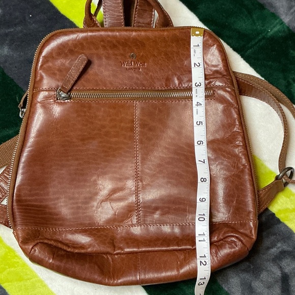 Wild West Tan Leather Backpack - Picture 13 of 16